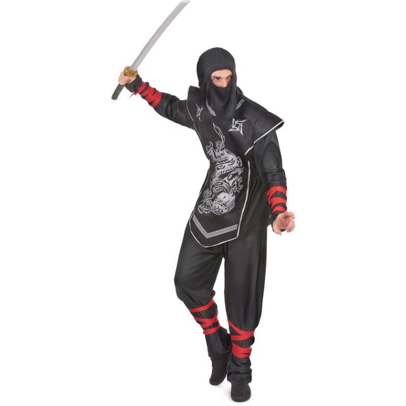 DEGUISEMENT NINJA NOIR ET ARGENT DEGUISEMENT NINJA NOIR ET ARGENT