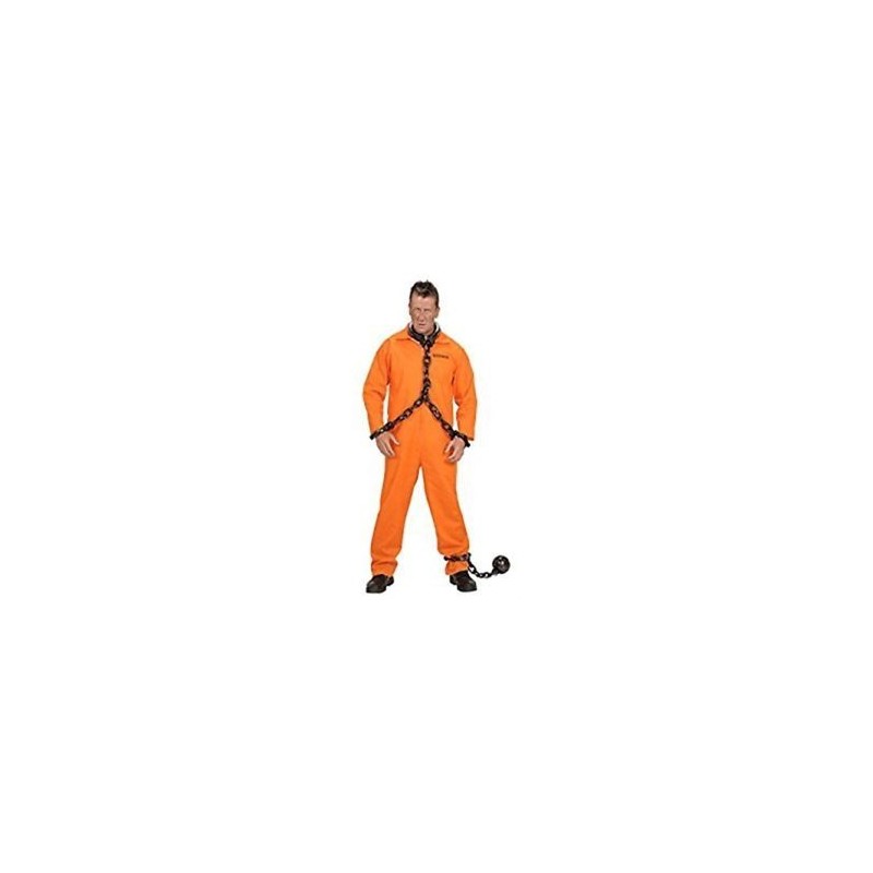 DEGUISEMENT DETENU ORANGE TAILLE XL DEGUISEMENT DETENU ORANGE TAILLE XL