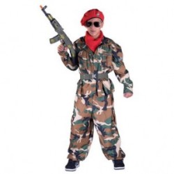 DEGUISEMENT MILITAIRE BERET ROUGE TAILLE 5/7 ANS