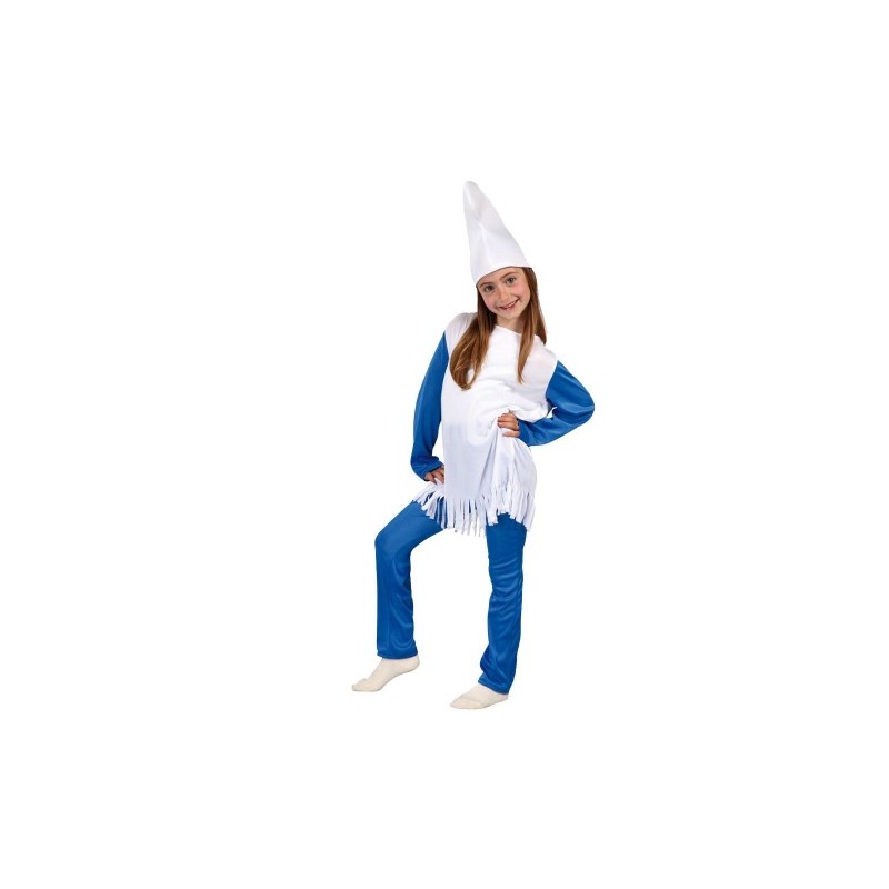 DEGUISEMENT SCHTROUMPF FILLE TAILLE 7/9 ANS DEGUISEMENT SCHTROUMPF FILLE TAILLE 7/9 ANS