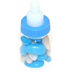 SACHET DE 2 BIBERONS BLEU  9 CM