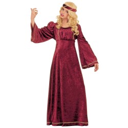 DEGUISEMENT ROBE MEDIEVALE BORDEAUX JULIETTE TAILLE 158