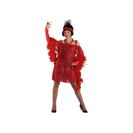 DEGUISEMENT FILLE ROBE CHARLESTONE ROUGE TAILLE 6 ANS