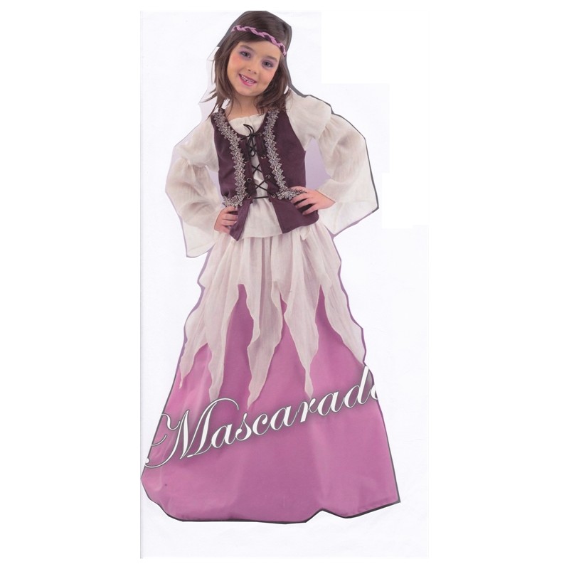 DEGUISEMENT ROBE MEDIEVALE PETITE JULIETTE TAILLE 4 ANS