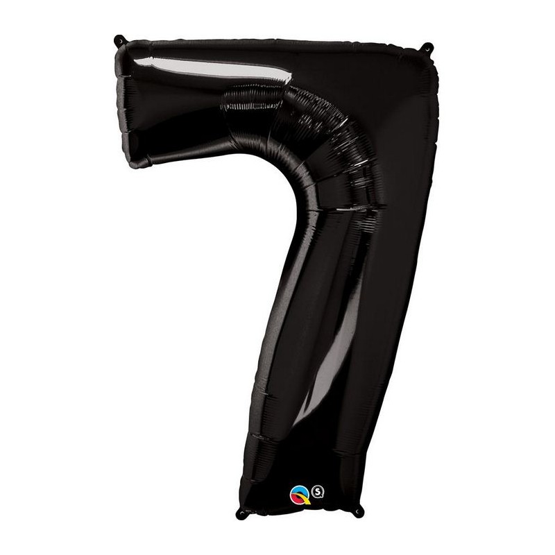 BALLON METALLIQUE CHIFFRE 7 NOIR 86 CM BALLON METALLIQUE CHIFFRE 7 NOIR 86 CM