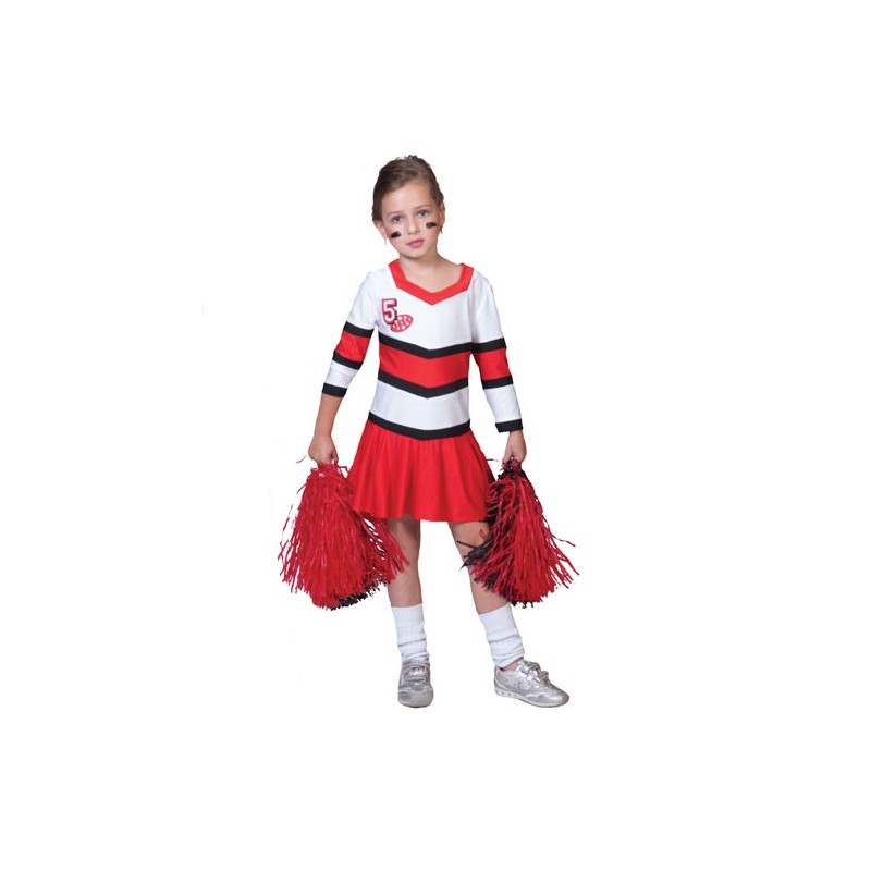 DEGUISEMENT CHEERLEADER POMPOM GIRL TAILLE 128 DEGUISEMENT CHEERLEADER POMPOM GIRL TAILLE 128