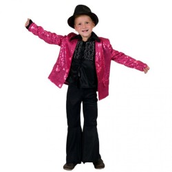 DEGUISEMENT VESTE FUSCHIA A PAILLETE TAILLE 116
