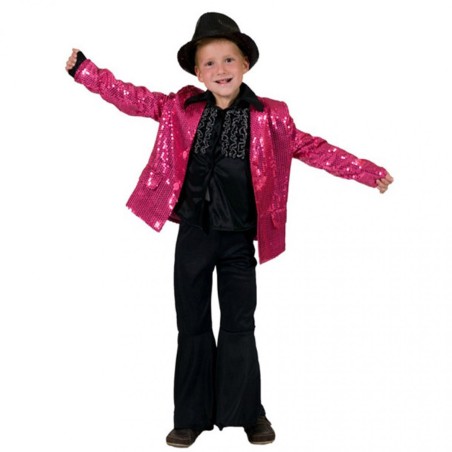 DEGUISEMENT VESTE FUSCHIA A PAILLETE TAILLE 116