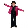DEGUISEMENT VESTE FUSCHIA A PAILLETE TAILLE 116