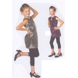 DEGUISEMENT ROBE ROSE FUSCHIA SEQUIN OU PAILLETTE TAILLE 128