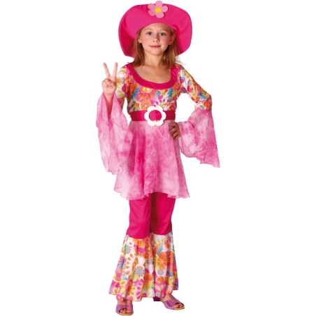 DEGUISEMENT HIPPY FLOWER TAILLE 10-12 ANS