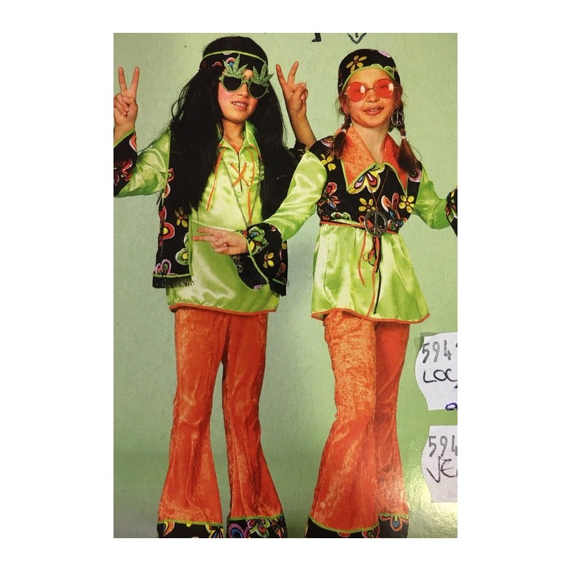DEGUISEMENT ENSEMBLE HIPPIE FLOWER VERT FILLE TAILLE 128 DEGUISEMENT ENSEMBLE HIPPIE FLOWER VERT FILLE TAILLE 128