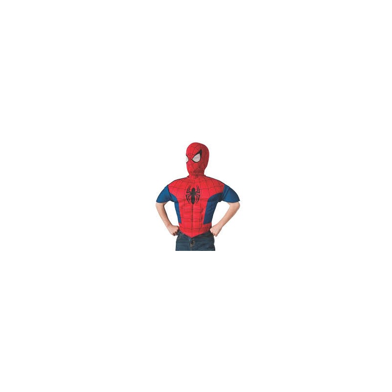 KIT SPIDERMAN PLASTRON + CAGOULE TAILLE 8/10 ANS KIT SPIDERMAN PLASTRON + CAGOULE TAILLE 8/10 ANS