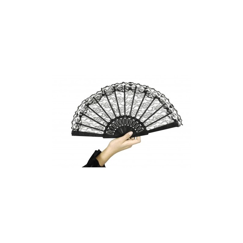 EVENTAIL DENTELLE NOIRE ET OR EVENTAIL DENTELLE NOIRE ET OR