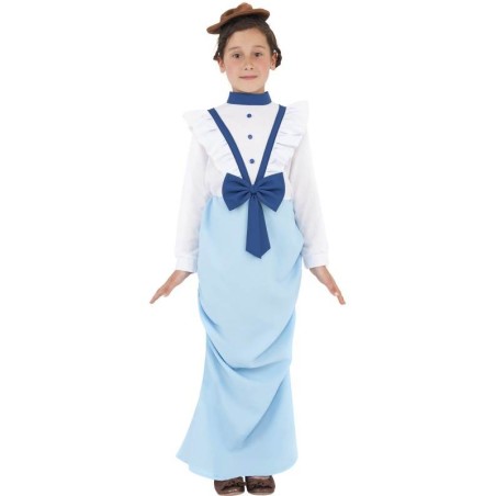 DEGUISEMENT FILLE DE L'EPOQUE VICTORIENNE TAILLE 7/9 ANS