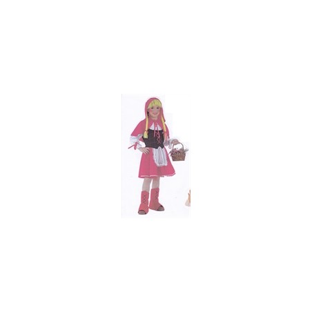 DEGUISEMENT CHAPERON ROUGE CHEVEUX DE LAINE TAILLE 10 ANS