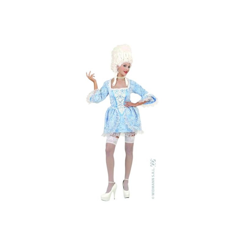 DEGUISEMENT MARQUISE BAROQUE SEXY BLEUE TAILLE L