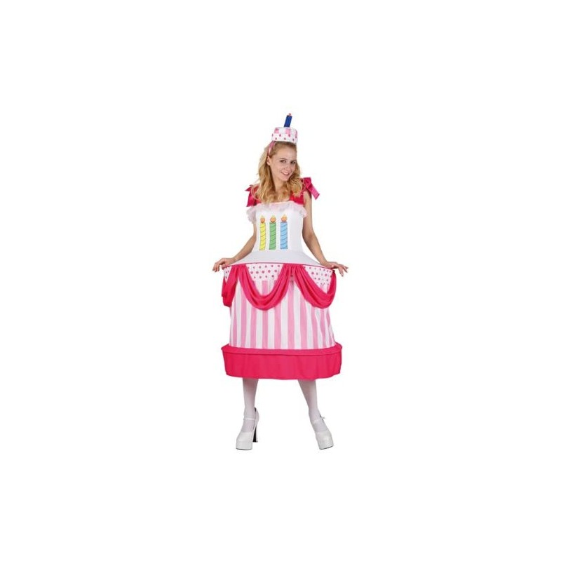 DEGUISEMENT ROBE GATEAU D'ANNIVERSAIRE TAILLE UNIQUE DEGUISEMENT ROBE GATEAU D'ANNIVERSAIRE TAILLE UNIQUE