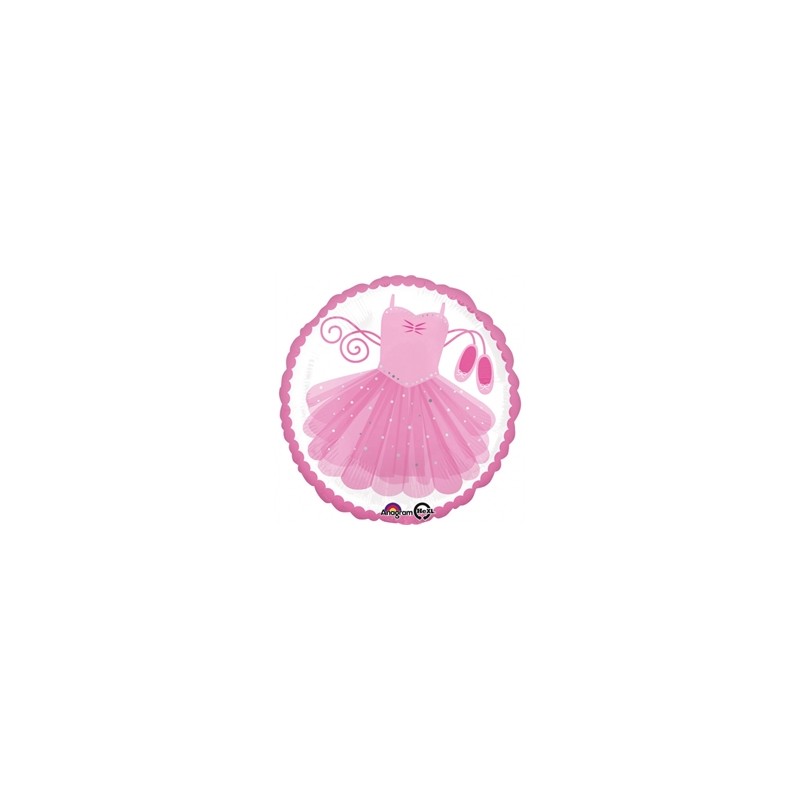 BALLON METALLIQUE ROND BALLERINE 43 CM BALLON METALLIQUE ROND BALLERINE 43 CM