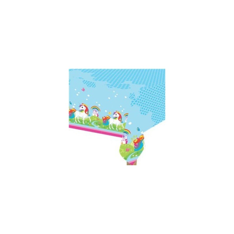 NAPPE PLASTIFIEE LICORNE 1,80X1,20 M NAPPE PLASTIFIEE LICORNE 1,80X1,20 M