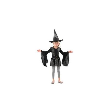 DEGUISEMENT SORCIERE BRUJA NOIRE TAILLE 7/9ANS
