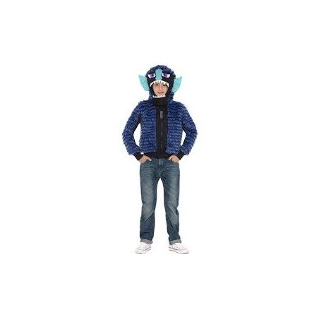 DEGUISEMENT VESTE A CAPUCHE POILU MONSTRE ZINKOID TAILLE 10