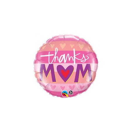 BALLON METALLIQUE THANKS MOM 46 CM