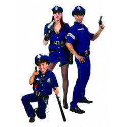 DEGUISEMENT POLICIER MANCHES COURTES TAILLE 48/50