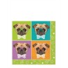 16 SERVIETTES TETE DE CHIEN 33 X 33 CM 