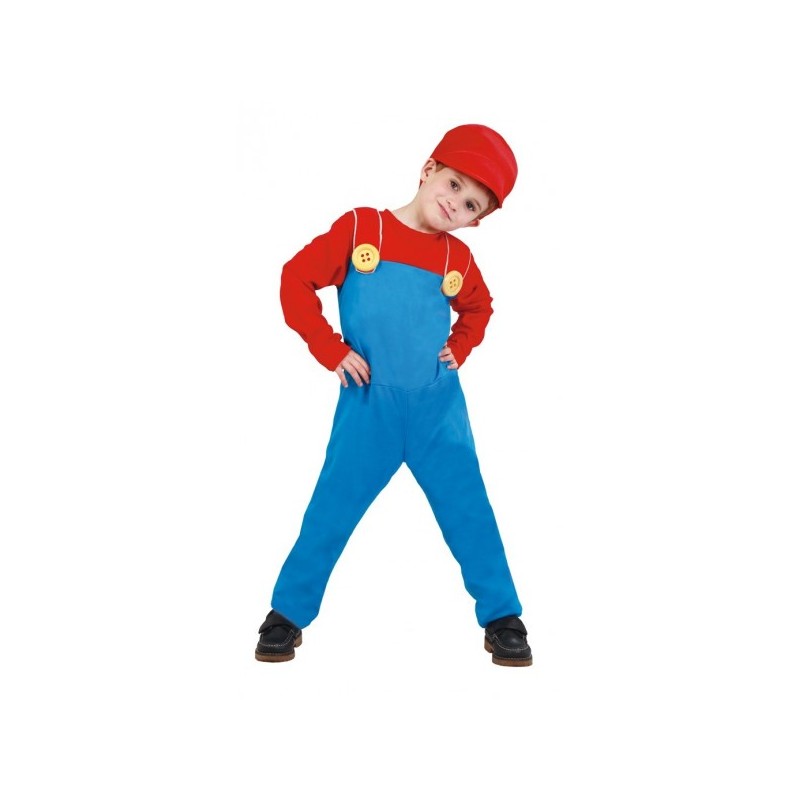 DEGUISEMENT PLOMBIER ROUGE TAILLE 10/12 ANS DEGUISEMENT PLOMBIER ROUGE TAILLE 10/12 ANS