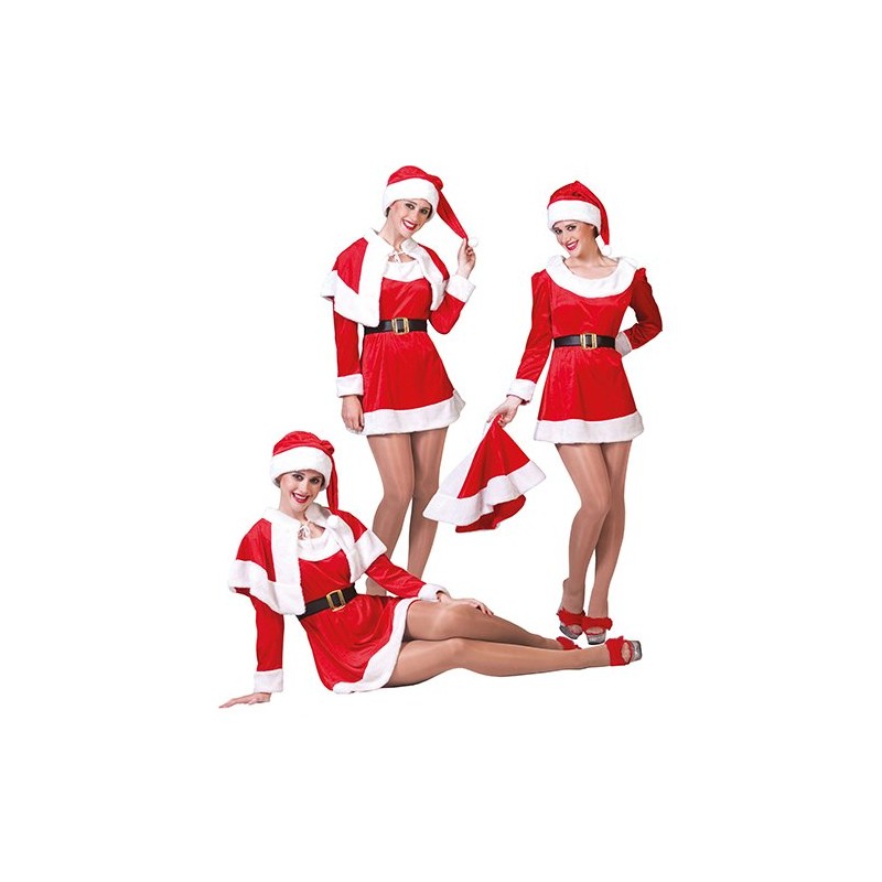 DEGUISEMENT MERE  NOEL COURTE SANTA  TAILLE 44/46