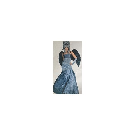 DEGUISEMENT ANGE HALLOWEEN GRIS TAILLE S