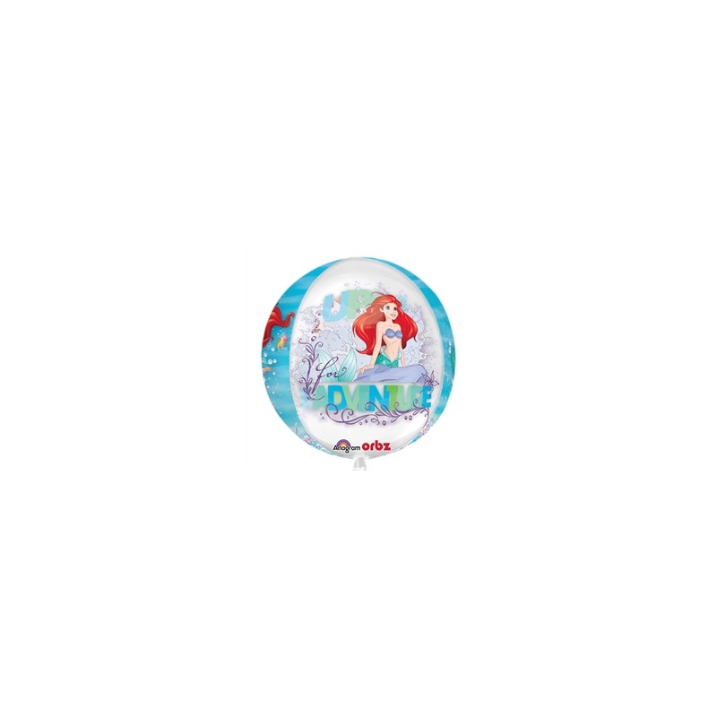 BALLON METALLIQUE ORBZ PETITE SIRENE ARIELLE 38X40CM BALLON METALLIQUE ORBZ PETITE SIRENE ARIELLE 38X40CM