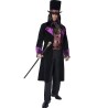DEGUISEMENT  COMTE GOTHIQUE VIOLET/NOIR TAILLE M