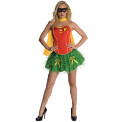 DEGUISEMENT ROBIN JUPE/BUSTIER TAILLE M