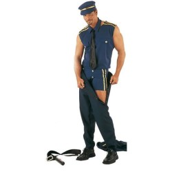 DEGUISEMENT POLICIER STRIPTEASER  TAILLE L