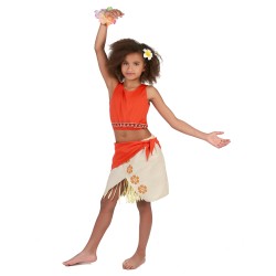 DEGUISEMENT HAWAIENNE ENFANT CORAIL 10-12 ANS 