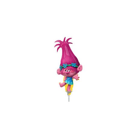 MINI BALLON METALLIQUE POPPY TROLLS 23 CM 