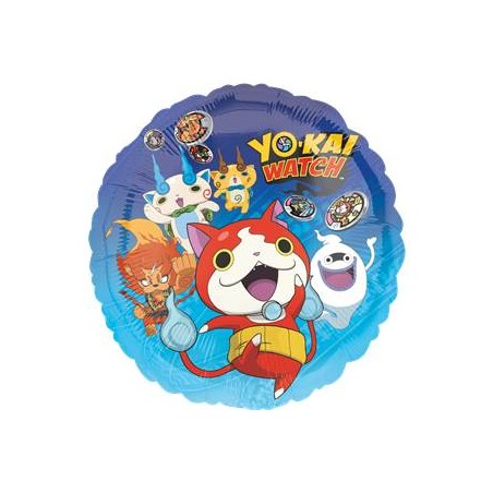 BALLON METALLIQUE ROND YO-KAI WATCH 43 CM