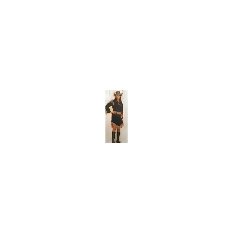 DEGUISEMENT ROBE WESTERN VELOURS NOIRE TAILLE 38 DEGUISEMENT ROBE WESTERN VELOURS NOIRE TAILLE 38