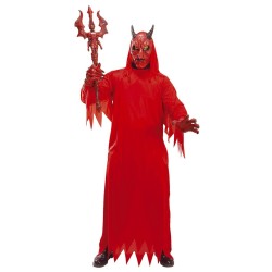 DEGUISEMENT DIABLE MASQUE/GANTS /TUNIQUE TAILLE M/L