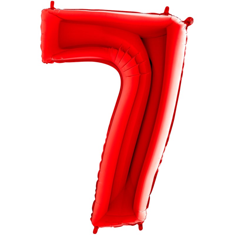 BALLON METALLIQUE CHIFFRE 7 ROUGE 100 CM BALLON METALLIQUE CHIFFRE 7 ROUGE 100 CM