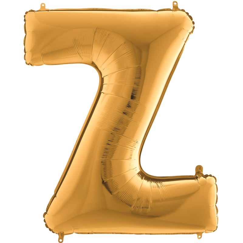 BALLON METALLIQUE LETTRE Z OR 100 CM BALLON METALLIQUE LETTRE Z OR 100 CM