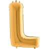 BALLON METALLIQUE LETTRE L OR 100 CM