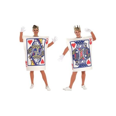 DEGUISEMENT CARTE A JOUER REINE DE COEUR TAILLE UNIQUE