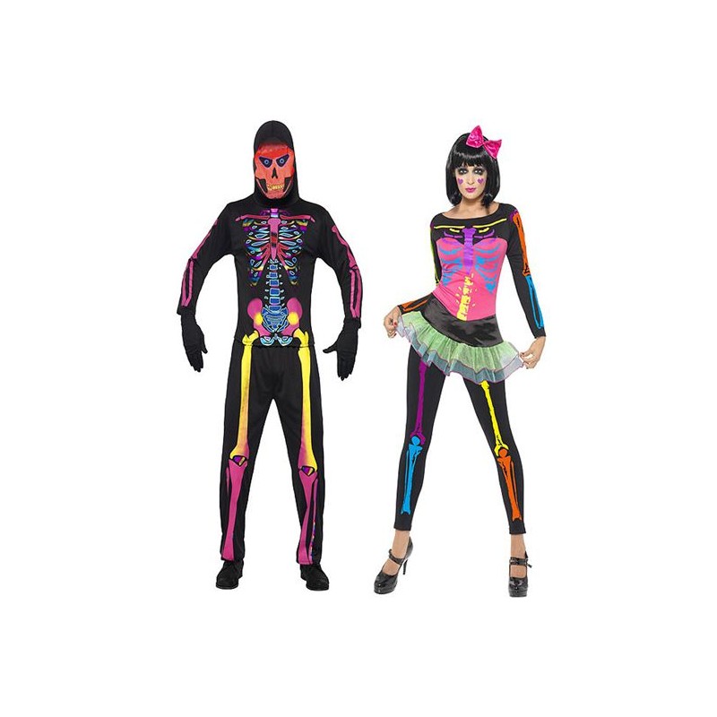DEGUISEMENT NEON SQUELETTE TAILLE M DEGUISEMENT NEON SQUELETTE TAILLE M