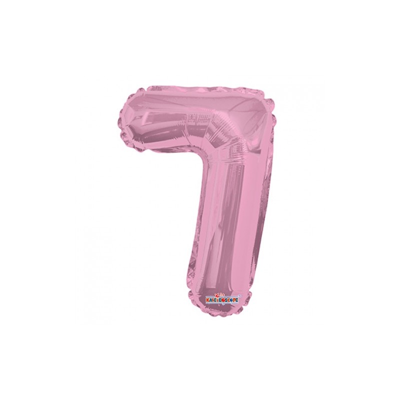 BALLON METALLIQUE CHIFFRE 7 ROSE 35 CM BALLON METALLIQUE CHIFFRE 7 ROSE 35 CM