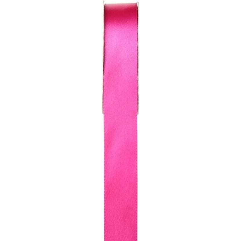RUBAN SATIN DOUBLE FACE 25 M LARGEUR 25 MM FUSCHIA RUBAN SATIN DOUBLE FACE 25 M LARGEUR 25 MM FUSCHIA