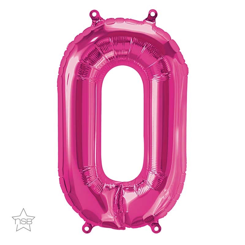 BALLON LETTRE METALLIQUE O FUSCHIA 40 CM BALLON LETTRE METALLIQUE O FUSCHIA 40 CM