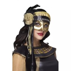 MASQUE LOUP ORIENTAL EGYPTIENNE NOIR